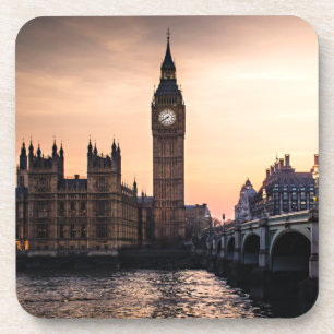 Big Ben by River Thames in London Coaster
