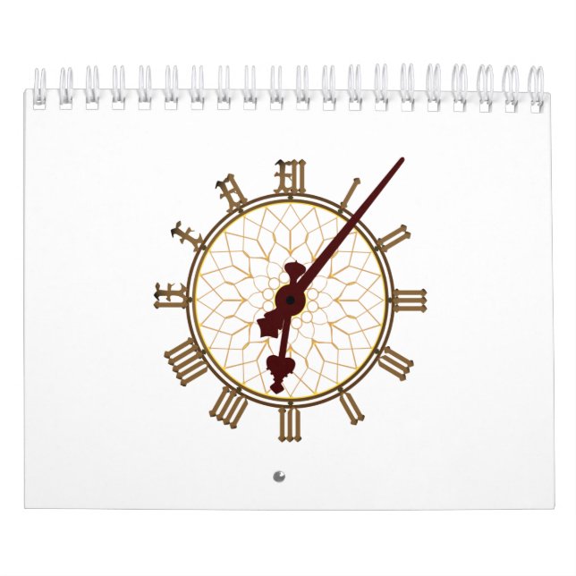 Big Ben Clock Face And Hands Detail Calendar (Cover)