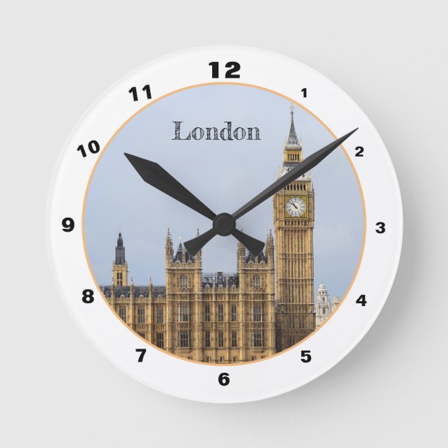 Big Ben Clock & London, Westminster /Parliament UK (Front)