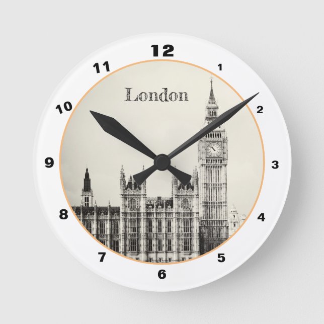 Big Ben Clock & London, Westminster /vintage UK (Front)