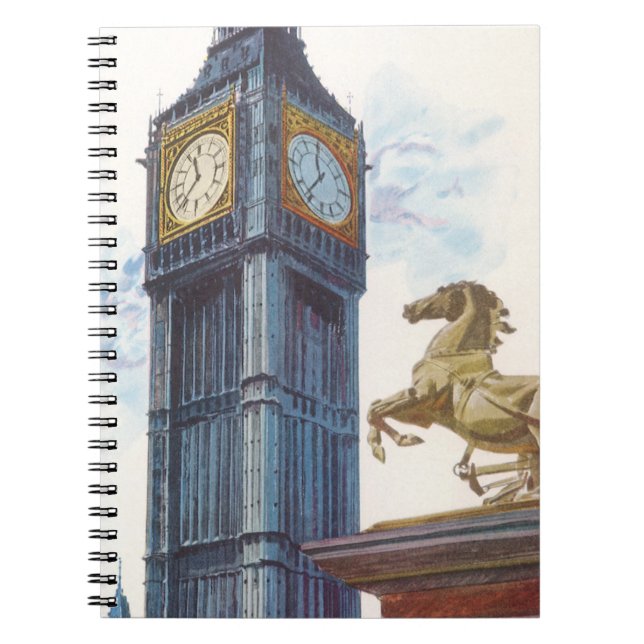 Big Ben Clock Tower at the Palace of Westminster Notebook (Front)