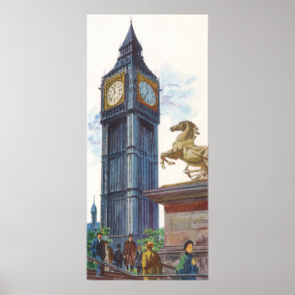Big Ben Clock Tower at the Palace of Westminster Poster