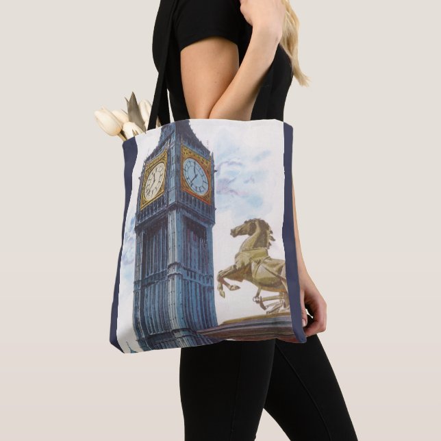 Big Ben Clock Tower at the Palace of Westminster Tote Bag (Close Up)