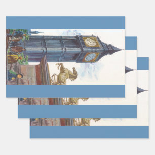 Big Ben Clock Tower at the Palace of Westminster Wrapping Paper Sheet