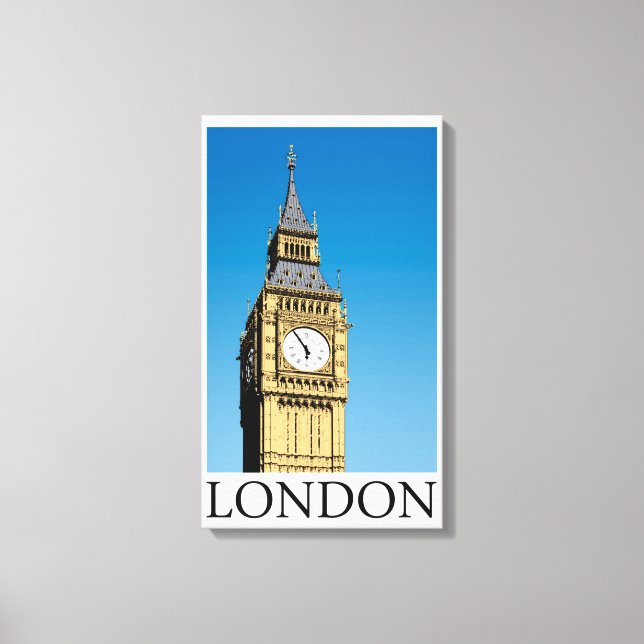 Big Ben Clock Tower Canvas Print (Front)