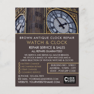 Big Ben Clock Tower, Horologist Advertising Flyer