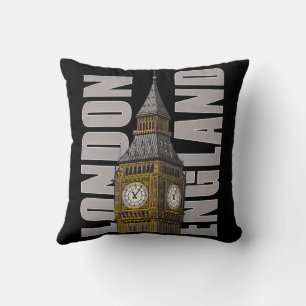 Big Ben Clock Tower London England United Kingdom Cushion