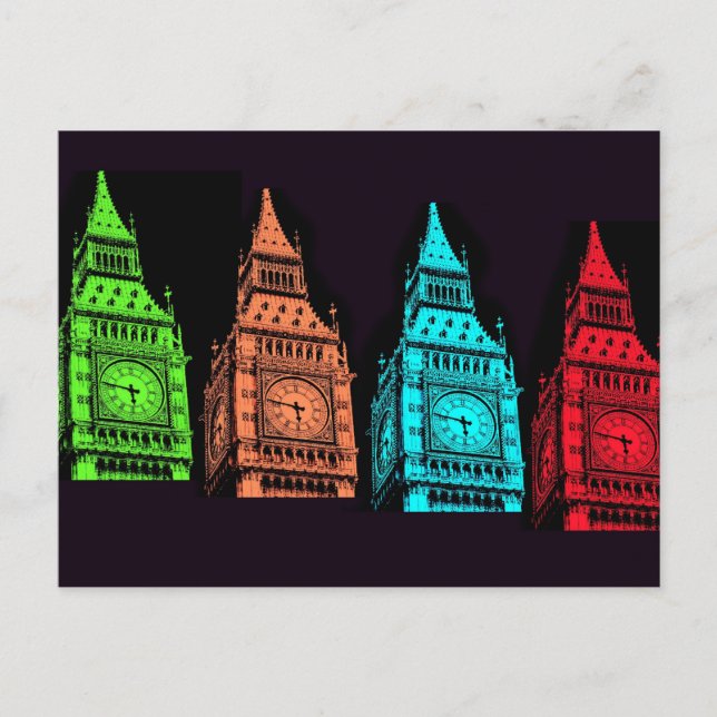 Big Ben Collage Postcard (Front)