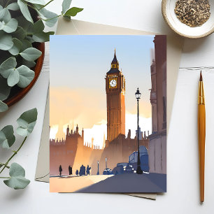 Big Ben Elizabeth Tower   London England UK Postcard