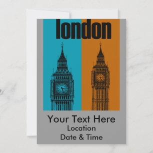 Big Ben in London Invitation