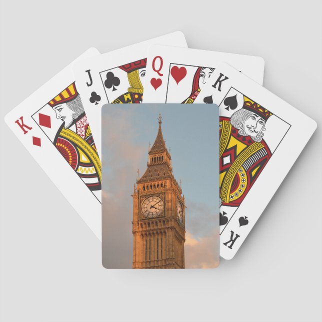 Big Ben in London playing cards (Back)