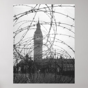Big Ben in WWII Poster