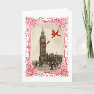 Big Ben London Cupid Valentine Card