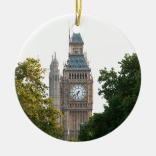Big Ben London England Ceramic Tree Decoration