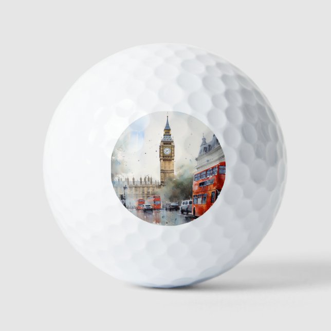 Big Ben, London. Golf Balls (Front)