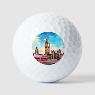 Big Ben, London. Golf Balls