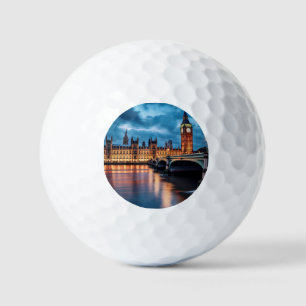 Big Ben, London. Golf Balls