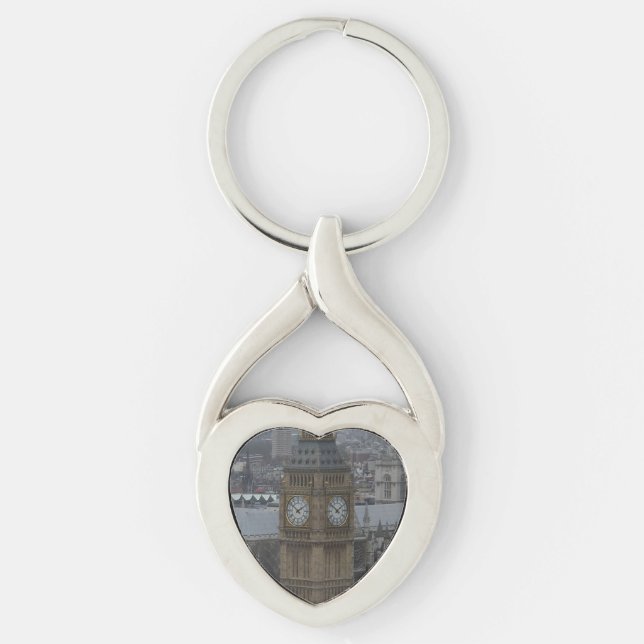 Big Ben London Heart Keychain (Front)
