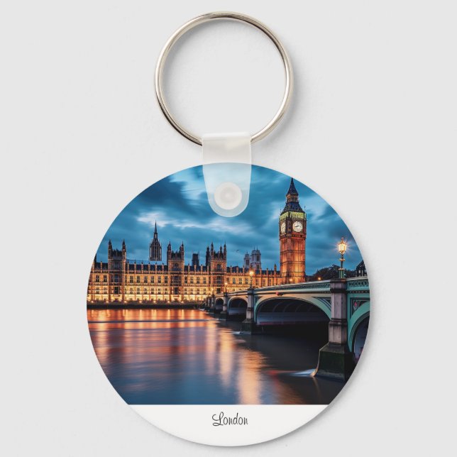 Big Ben, London. Key Ring (Front)