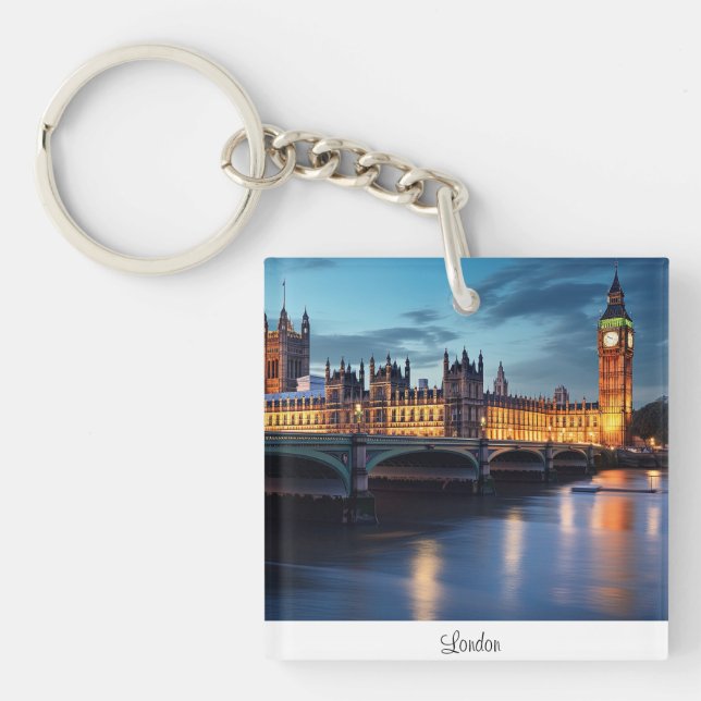 Big Ben, London. Key Ring (Front)
