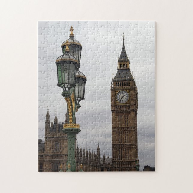 Big Ben - London - Lamp Post - Puzzle (Vertical)