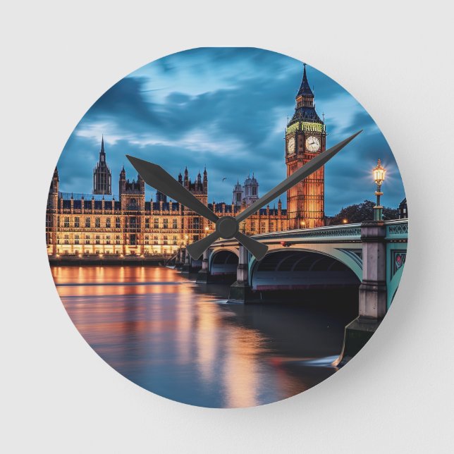 Big Ben, London. Round Clock (Front)