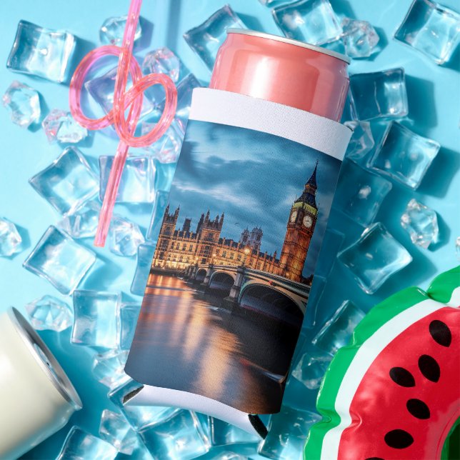 Big Ben, London. Seltzer Can Cooler (In Situ Summer)