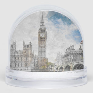 Big Ben London Snow Globe UK Travel Souvenir
