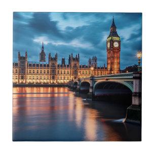Big Ben, London. Tile