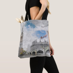 Big Ben London Tote Bag – Vintage UK Travel 
