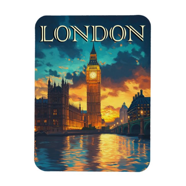 Big Ben, London Travel  Magnet (Vertical)