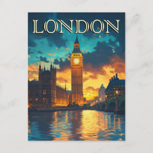 Big Ben, London Travel Postcard