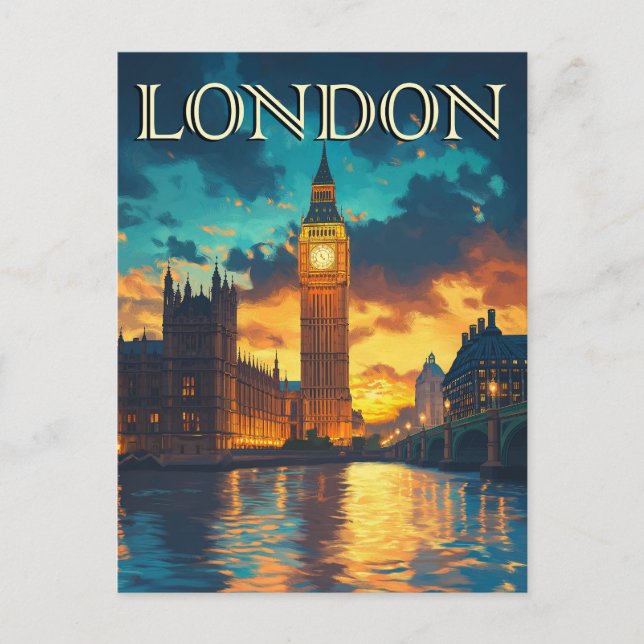 Big Ben, London Travel  Postcard (Front)