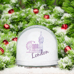 Big Ben London UK Travel – Iconic British Landmark Snowglobe
