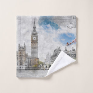 Big Ben, London, United Kingdom Wash Cloth
