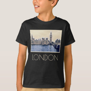 Big Ben London Watercolor art T-Shirt