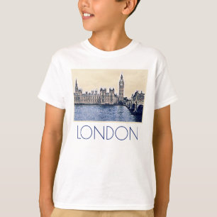 Big Ben London Watercolor art T-Shirt