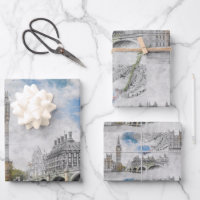 Big Ben London Wrapping Paper – UK Travel
