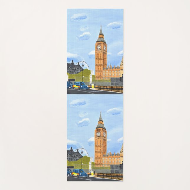 Big Ben London Yoga Mat  (Front)