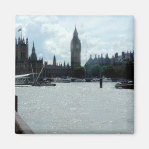 Big Ben On River Thames London Magnet