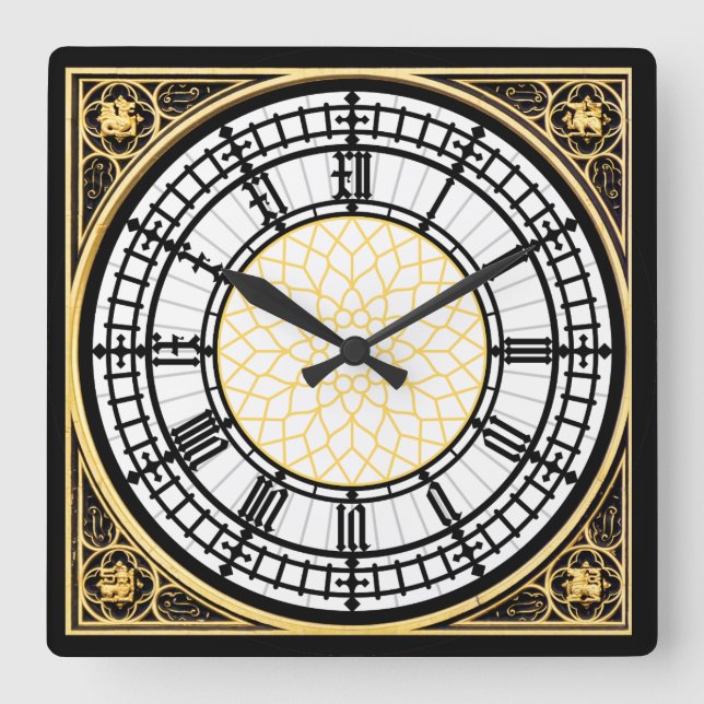 Big Ben Square Wall Clock (Front)