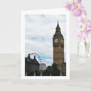 Big Ben & the London Eye, England Card