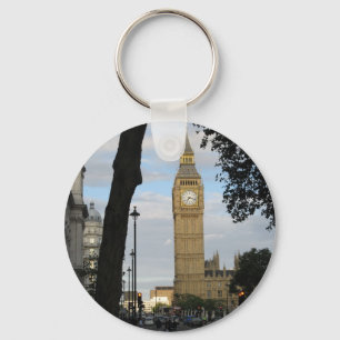 Big Ben Through the Trees Keychain