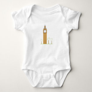 Big Ben Tower Baby Bodysuit