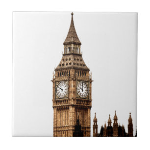 Big Ben Tower London Travel Photography Tile