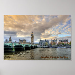 Big Ben , Victoria London Poster
