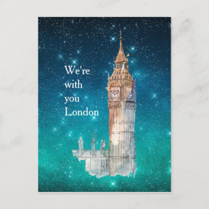 Big Ben Watercolor London Solidarity Postcard