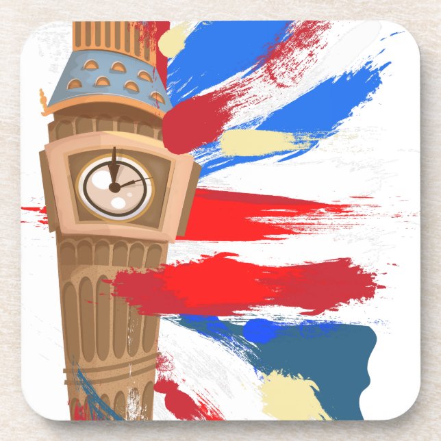 Big Ben Westminster Clock Tower Coaster (Front)