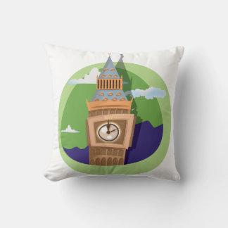 Big Ben Westminster Clock Tower Cushion