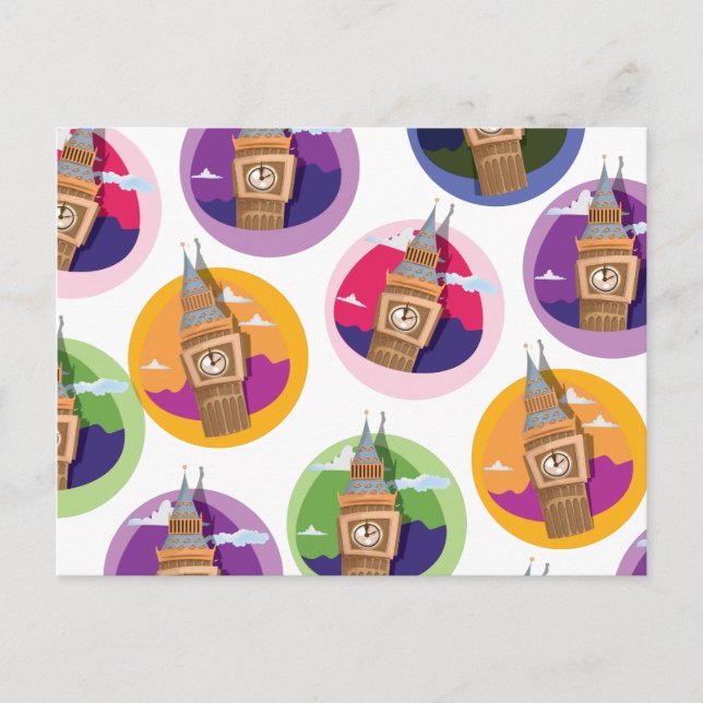 Big Ben Westminster Clock Tower Postcard (Front)